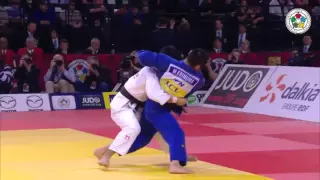 Judo Grand Slam Paris 2016 66kg GM  DAVAADORJ, Tumurkhuleg MGL   EBINUMA, Masashi JPN  720p