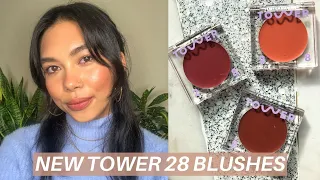NEW TOWER 28 BLUSHES | Swatches & Dupes!