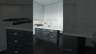 Realistic kitchen animation, corona camera 3dsmax