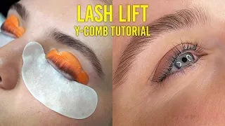 How To Properly Use A Y-comb For Lash Lift treatments