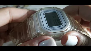 Como configurar relógios da china,SKMEI,relógio transparente,Gshock