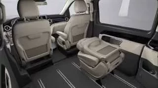 Сиденья в задней части салона Mercedes-Benz V-Class W447