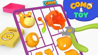 Como | Making animal figure | Learn colors and words | Cartoon video for kids | Como Kids TV