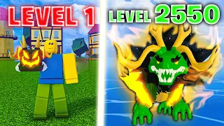 Noob To MAX LEVEL DRAGON In Blox Fruits [FULL MOVIE]