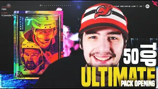 TOP 50 ULTIMATE PACK OPENING INSANE PULL! IN NHL 22 HUT!