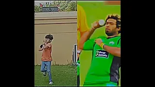 Lasith Malinga Bowling Copy 🔥😘 || #shorts #cricket #youtubeshorts #viral