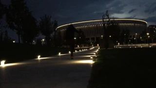 Skateboarding on Saturday night. Krasnodar