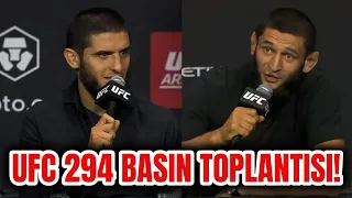 (TÜRKÇE) UFC 294 BASIN TOPLANTISI! ISLAM VS VOLKANOVSKI 2 - KHAMZAT VS USMAN