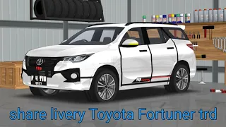 share livery Toyota Fortuner TRD v1 fr legends livery