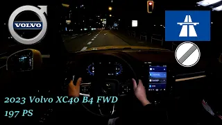 2023 Volvo XC40 B4 FWD 197 PS NIGHTPOV DRIVE FRANKFURT AIRPORT (60 FPS)