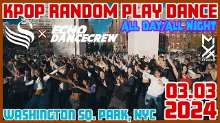 [KPOP RANDOM PLAY DANCE] Washington Square Park | NYC | 2024.03.03