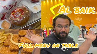 Al baik dubai mall full menu | Saudi Arabia's most popular fastfood, Al Baik | Eat in dubai