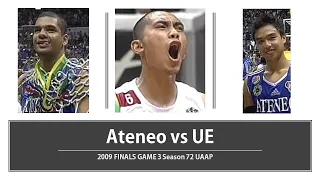 Ateneo vs UE 2009 Finals Game 3 S72 Back to Back Champions