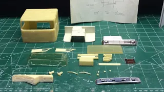 Building scale plastic models: rare resin review. Original Mark Savage IH 9670 cabover resin kit.