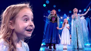 Ukrainian girl behind viral ‘Let It Go’ video surprised by cast of Frozen The Musical