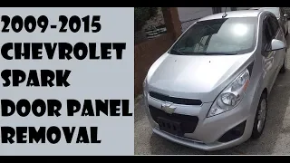 How to remove door panel in Chevrolet Spark 2009-2015