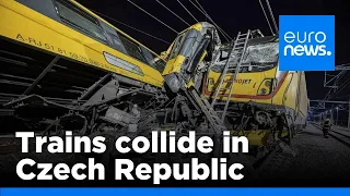 Trains collide in Czech Republic, killing at least 4 and injuring 23 | euronews 🇬🇧