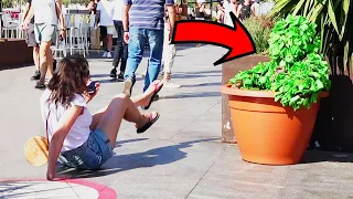 Bushman Prank: She fell on the ground!! Way too funny!!