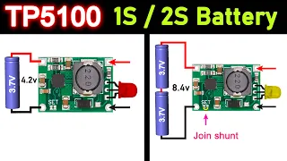 TP5100 2A-switch buck 8.4V / 4.2V rechargeable lithium battery Charger || Step-down switching chip