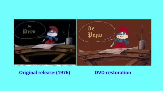 The Smurfs and the Magic Flute - French Opening Titles (Original vs. DVD Comparison)