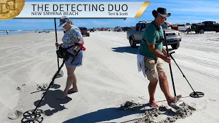 Metal Detecting New Smyrna Beach Florida Lots Of Finds | The Detecting Duo