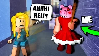 I TRICKED PEOPLE AS A FAKE PIGGY! Roblox Piggy Chapter 9 City