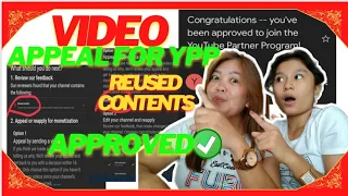 How to Appeal for Reused Content | Video Appeal | 1 Day  Approved for YPP Full Tutorial
