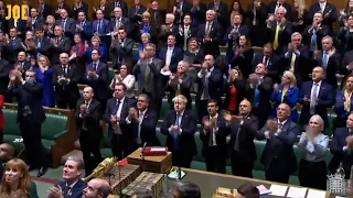 MPs break rules to give Ukrainian ambassador standing ovation at PMQs