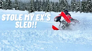 Stole My Ex's Sled -- First Ride on a Lynx!