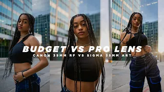 BUDGET VS PRO LENS!?!? | Canon 35mm RF vs. Sigma 35mm Art Lens