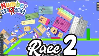 numberblocks race round 2 (Mr softie in the backgound)