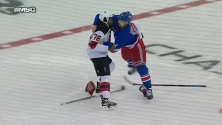 P.K Subban Drops Gloves With Chris Kreider