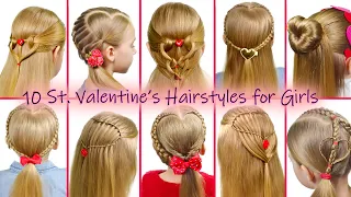 TOP 10 Amazing St.Valentine's Hairstyles for Girls | 2022 Hairstyles by LittleGirlHair