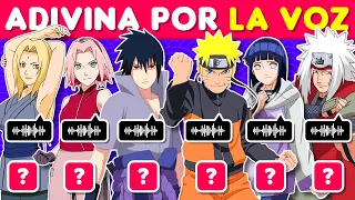 Adivina Personajes de NARUTO por su VOZ🦊🍥🍜 Reto anime 30 personajes de Naruto | SOR anime