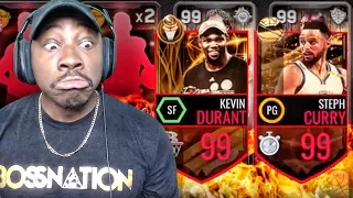 G.O.A.T. PACK OPENING & 99 FINALS MVP KEVIN DURANT! NBA Live Mobile 16 Gameplay Ep. 126