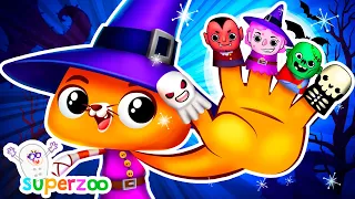NEW! 🧙🎃 🧟 Sing Finger Family with Team Superzoo | Halloween Version