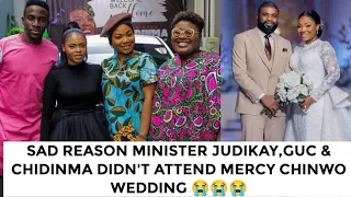 Mercy chinwo reveals shocking reason why they didn't attend her wedding