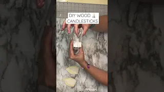 DIY wood candles for the holidays! Make them fit to the season by changing the accessories.