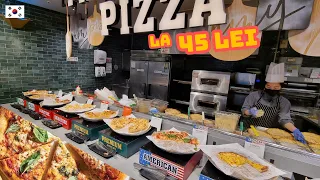 'ALL YOU CAN EAT' LA DOAR 45 LEI cu PIZZA, PASTE, SALATE SI BAUTURI LA GREU IN SEUL (COREEA DE SUD)