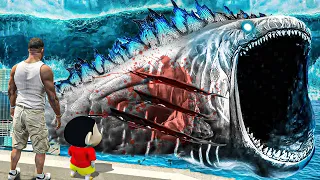 Who Killed Giant Monster White Bloop Biggest Fish in GTA 5! The Bloop Giant Fish Sea Monster