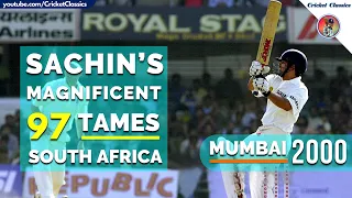 Sachin Tendulkar High Quality 97 against Lethal South African Bowling Attack | Ind vs SA Mumbai 2000