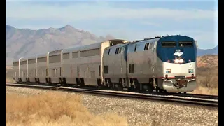 AMTRAK Sunset Limited WB East Of Benson AZ. Moving Right Along! 😃