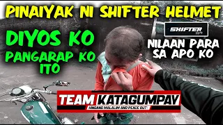 LOLO 1ST TIME MAGKA-BRANDNEW HELMET I DIYOS KO PANGARAP KO ITO  - TEAM KATAGUMPAY - SHIFTER HELMET