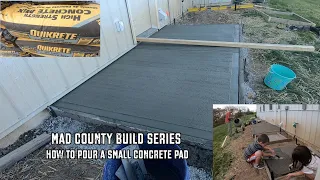 Small Concrete Slab Project | Less than $200!