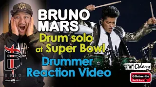 Drummer Reaction | What?!?! Bruno Mars plays drum solo at Super Bowl halftime show | Nailed it!