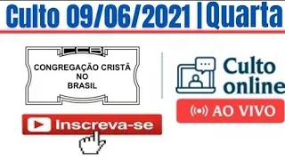 09/06/2021 culto online CCB 15:00 João 15 União  íntima entre Jesus e os crentes