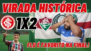 REACT INTERNACIONAL 1x2 FLUMINENSE! , FLUMINENSE CHEGA FORTE NA FINAL! VIRADA HISTÓRICA.