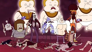 Regular Show - The Park Gang VS The Evil Enemies In A Epic Fight