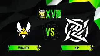 Vitality vs. NiP - Map 2 [Nuke] - ESL Pro League Season 18 - Group A