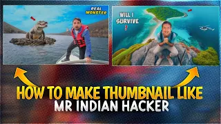 How To Make Thumbnail Like ‎Mr Indian Hacker | Mr Indian Hacker jesa Thumbnail Kese Banay? | LEO GFX